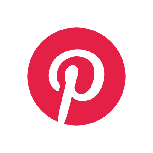 Letter, logo, pinterest logo, social media icon